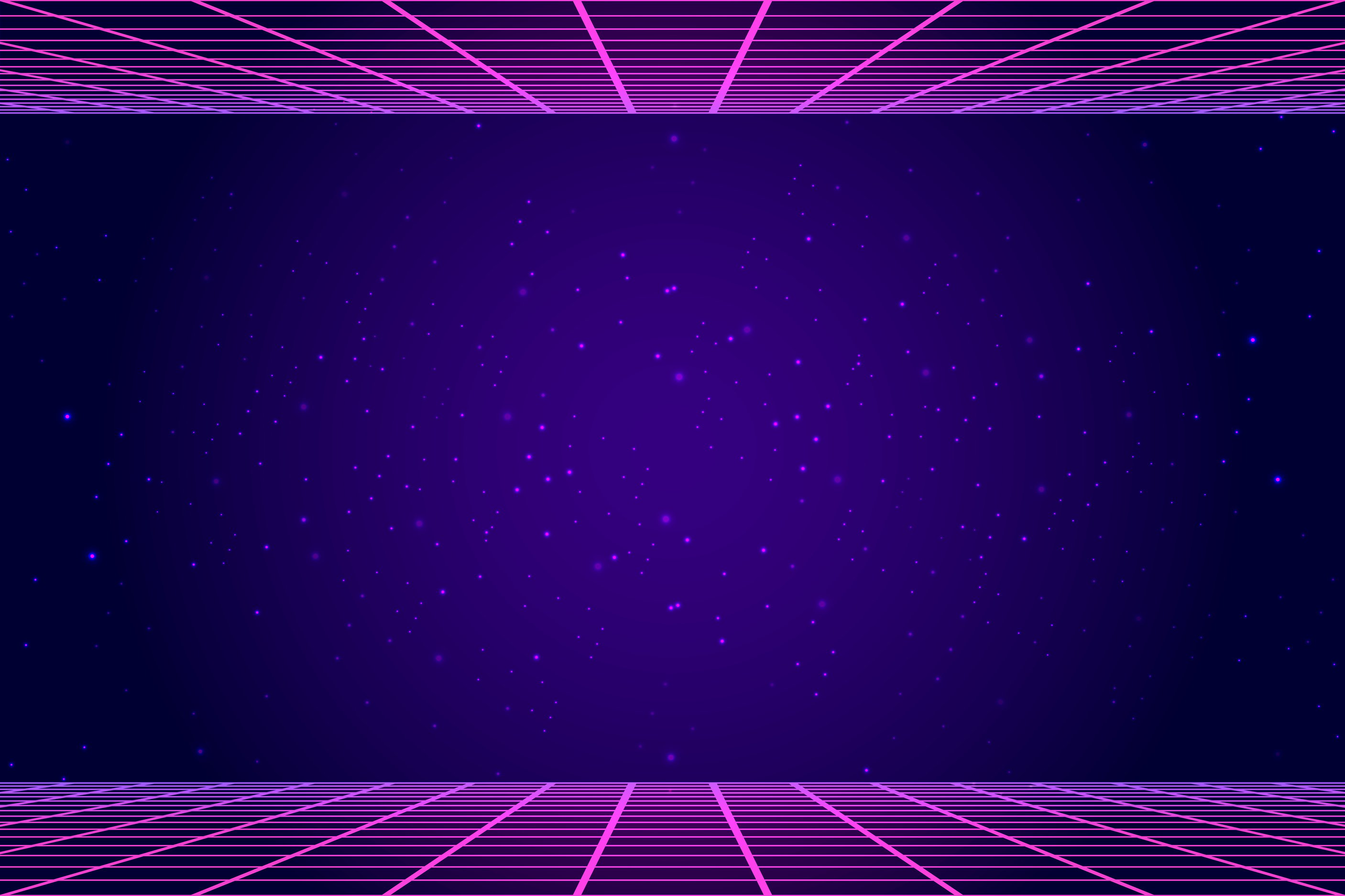 retro futuristic background